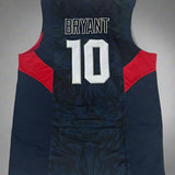 USA Kobe Bryant #10 US Basketball Jersey- White & Black Options/ nba jersey.Adult Men size. Gorilla fits
