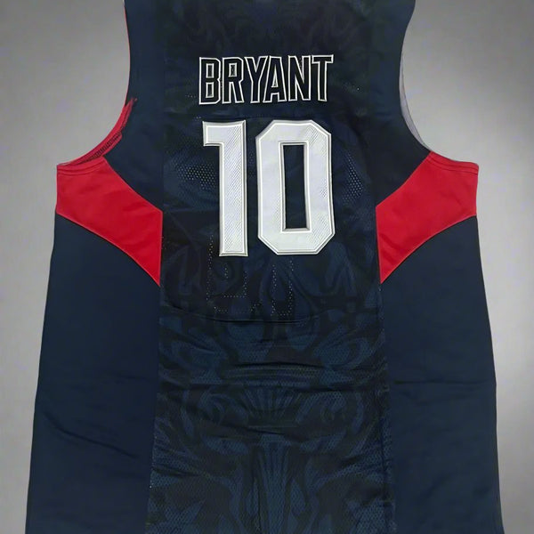 USA Kobe Bryant #10 US Basketball Jersey- White & Black Options/ nba jersey.Adult Men size. Gorilla fits