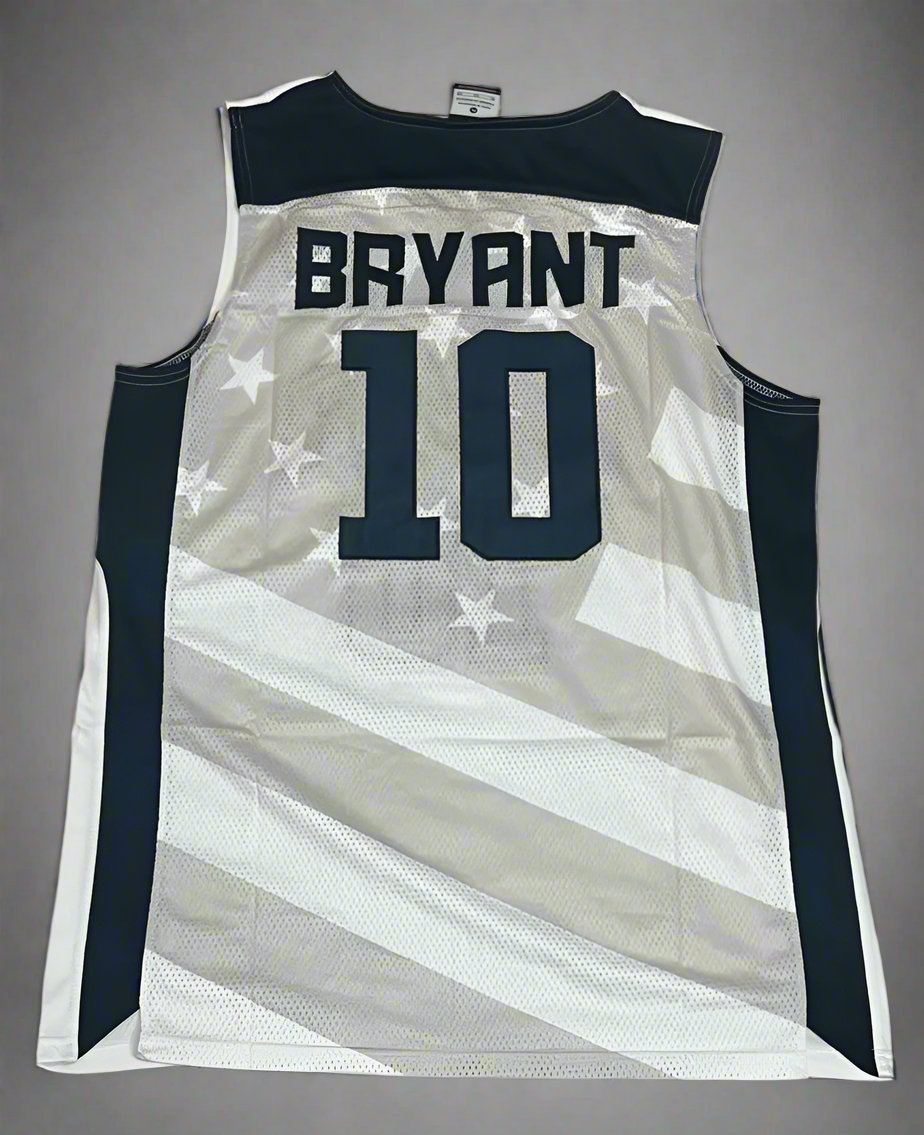USA Kobe Bryant #10 US Basketball Jersey- White & Black Options/ nba jersey.Adult Men size. Gorilla fits