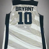 USA Kobe Bryant #10 US Basketball Jersey- White & Black Options/ nba jersey.Adult Men size. Gorilla fits