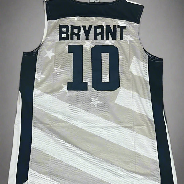 USA Kobe Bryant #10 US Basketball Jersey- White & Black Options/ nba jersey.Adult Men size. Gorilla fits