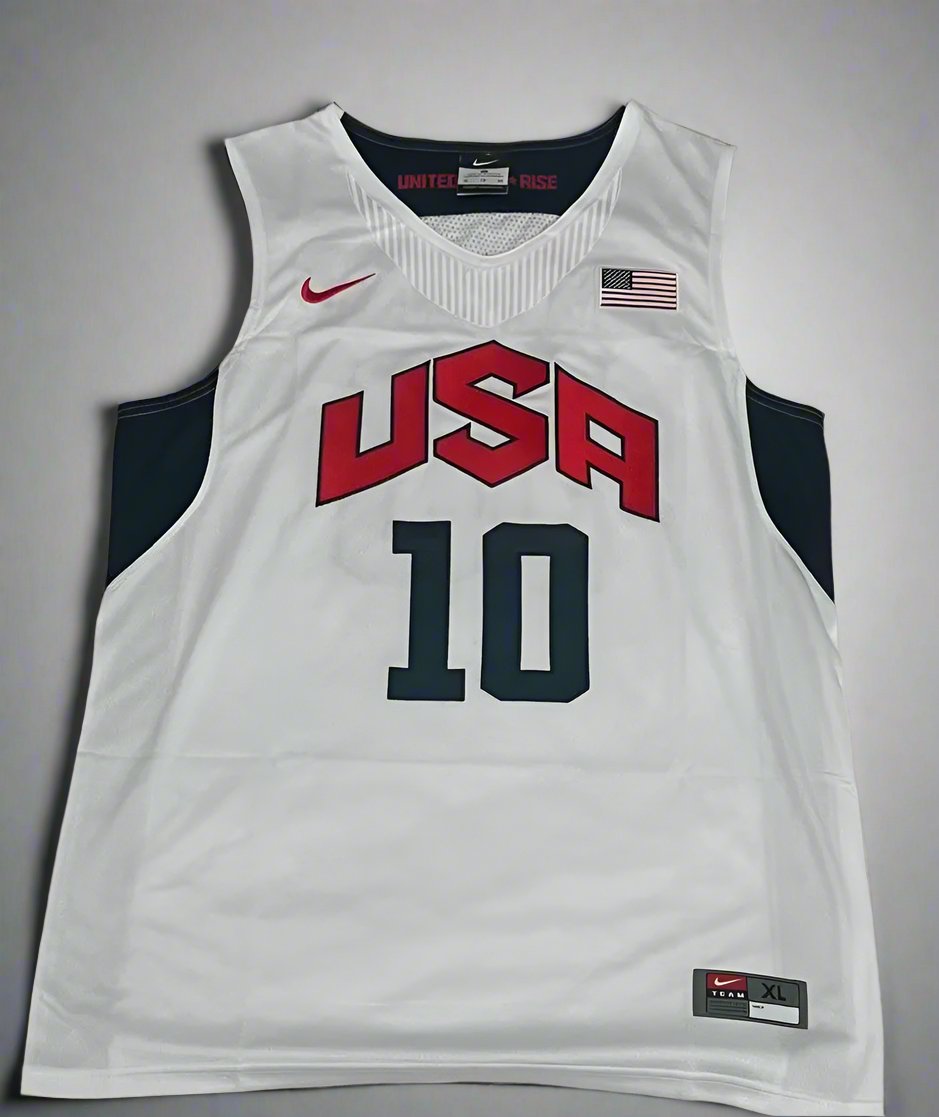 USA Kobe Bryant #10 US Basketball Jersey- White & Black Options/ nba jersey.Adult Men size. Gorilla fits