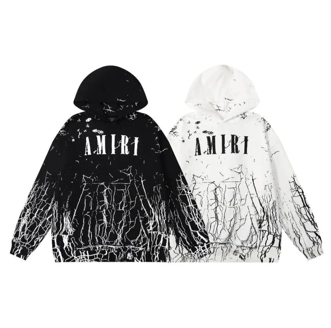 Amiri Cracked Sweatshirts in White and Black Options hoodie/ pullover Gorilla fits