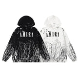 Amiri Cracked Sweatshirts in White and Black Options hoodie/ pullover Gorilla fits