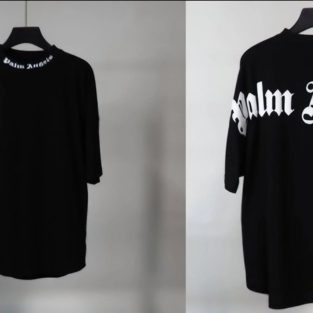 Short-Sleeve Cotton T-Shirt with "Palm Angels" Logo – Oversized Fit in 4 Colors. Buy 3 get 1 FREE Gorilla fits