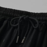 Black and white Amiri Cracked Designer T-shirts and shorts set . Buy 3 get 1 FREE Gorilla fits