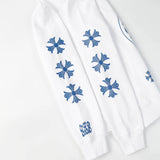 CHROME HEARTS Horseshoe Hoodie White Gorilla Fits