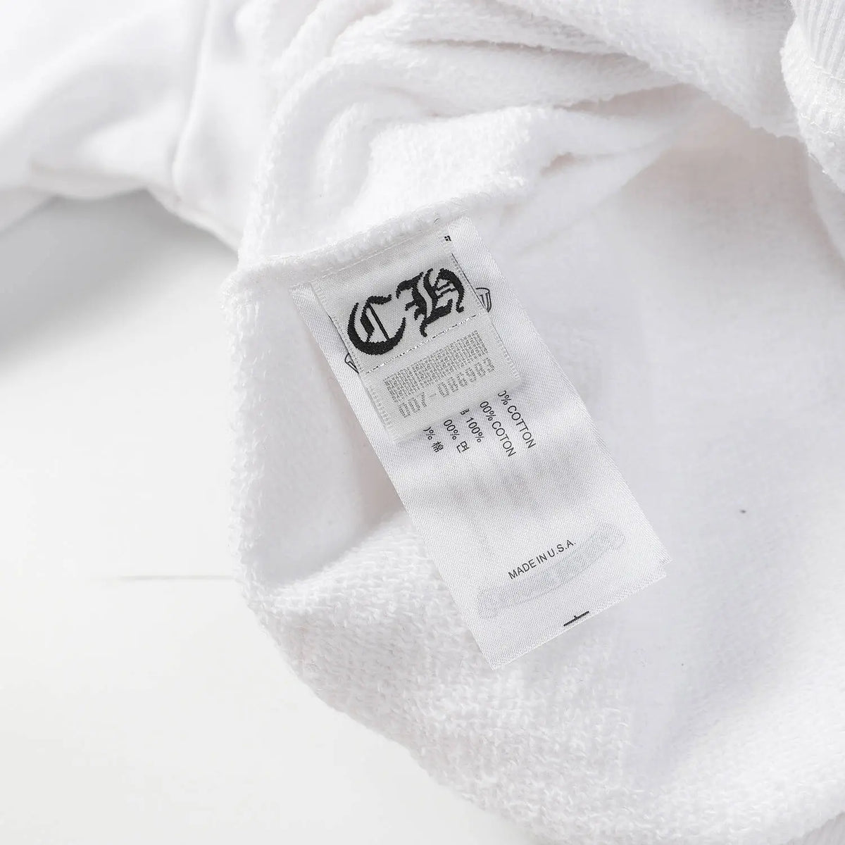 CHROME HEARTS Horseshoe Hoodie White Gorilla Fits