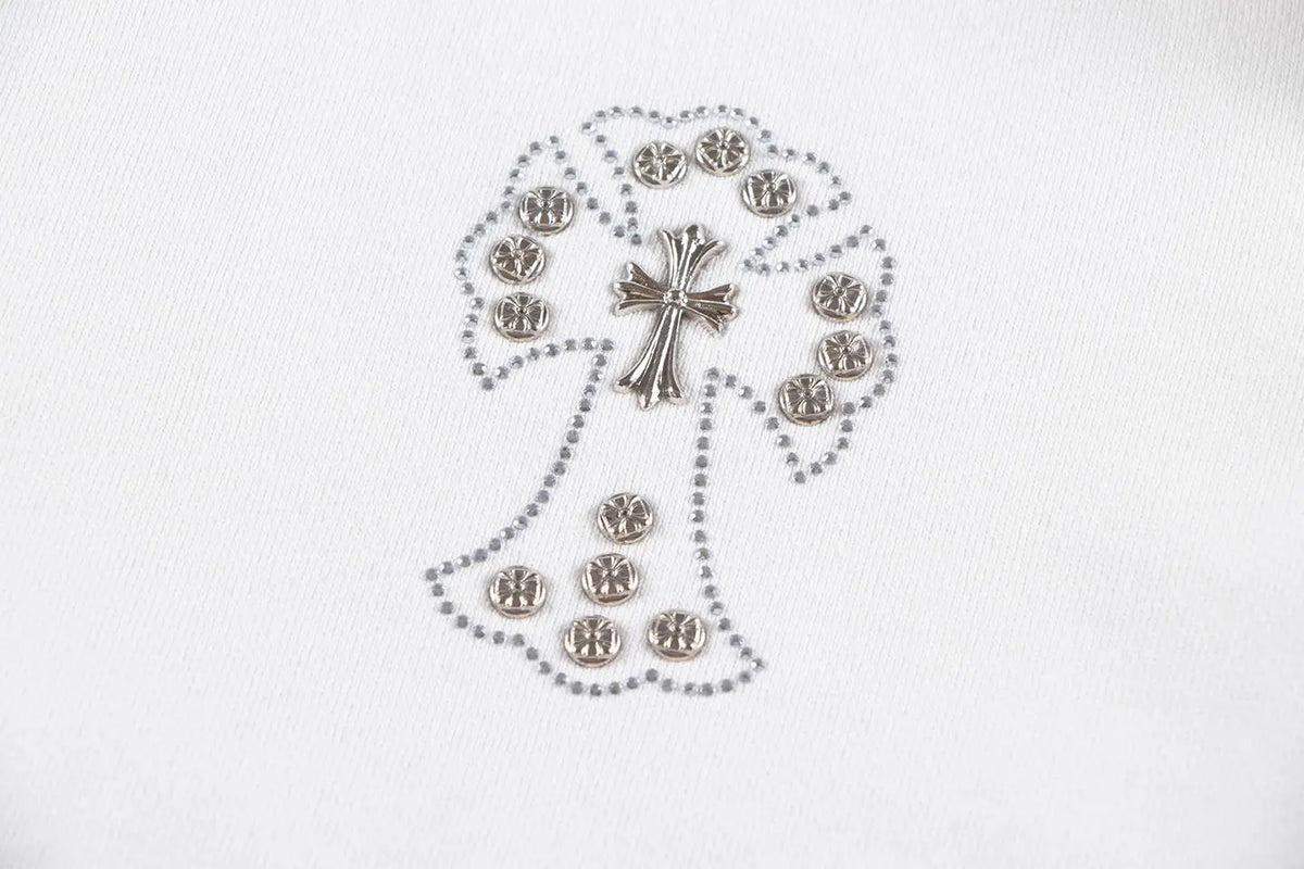 Luxury CHROME HEARTS  ZIP-UP Hoodie Firework Cross Chrome-Hearts