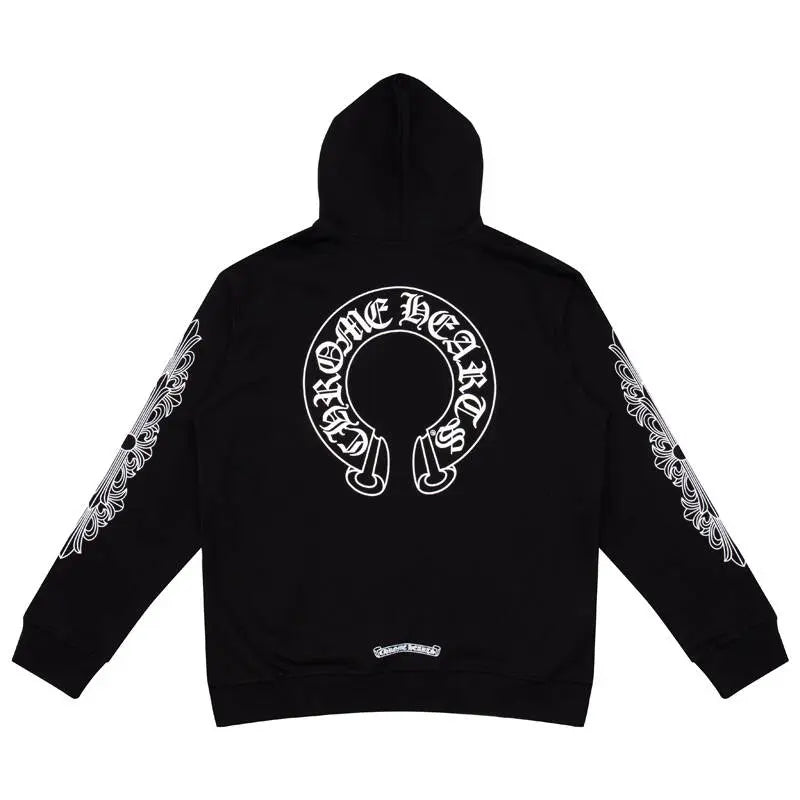 CHROME HEARTS classic Horseshoe ZIP-UP Hoodie Gorilla Fits
