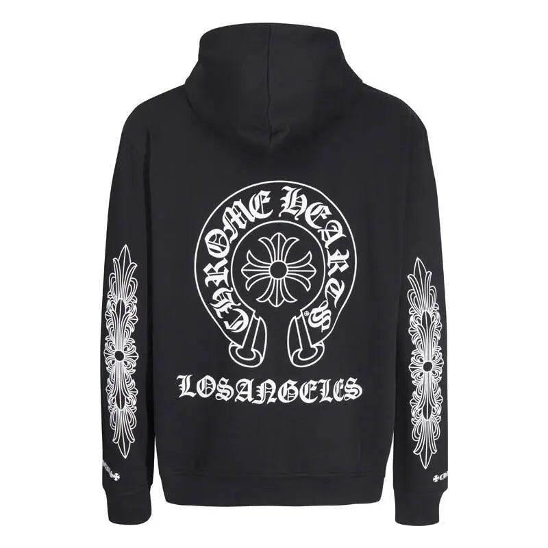 Luxury CHROME HEARTS  Horseshoe ZIP-UP Hoodie Gorilla Fits