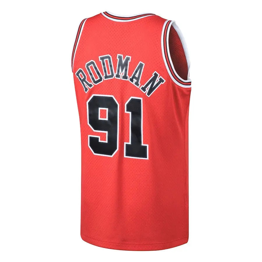 M&S NBA Swingman Jerseys for Men – Chicago Bulls 1997-98 Scottie Pippen #33 | 4 Color Options (Copy) Gorilla fits