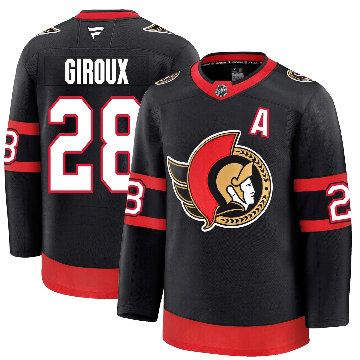 Claude Giroux Ottawa Senators Fanatics Premium Home Jersey Gorilla Fits