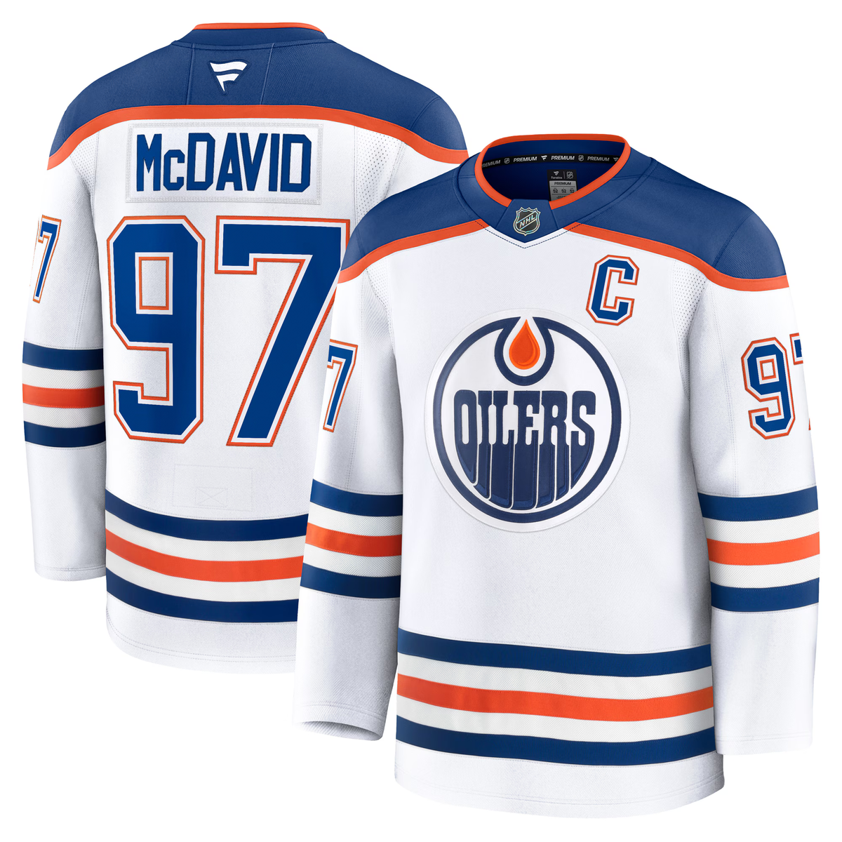Connor McDavid Edmonton Oilers Fanatics Premium Away Jersey Gorilla Fits