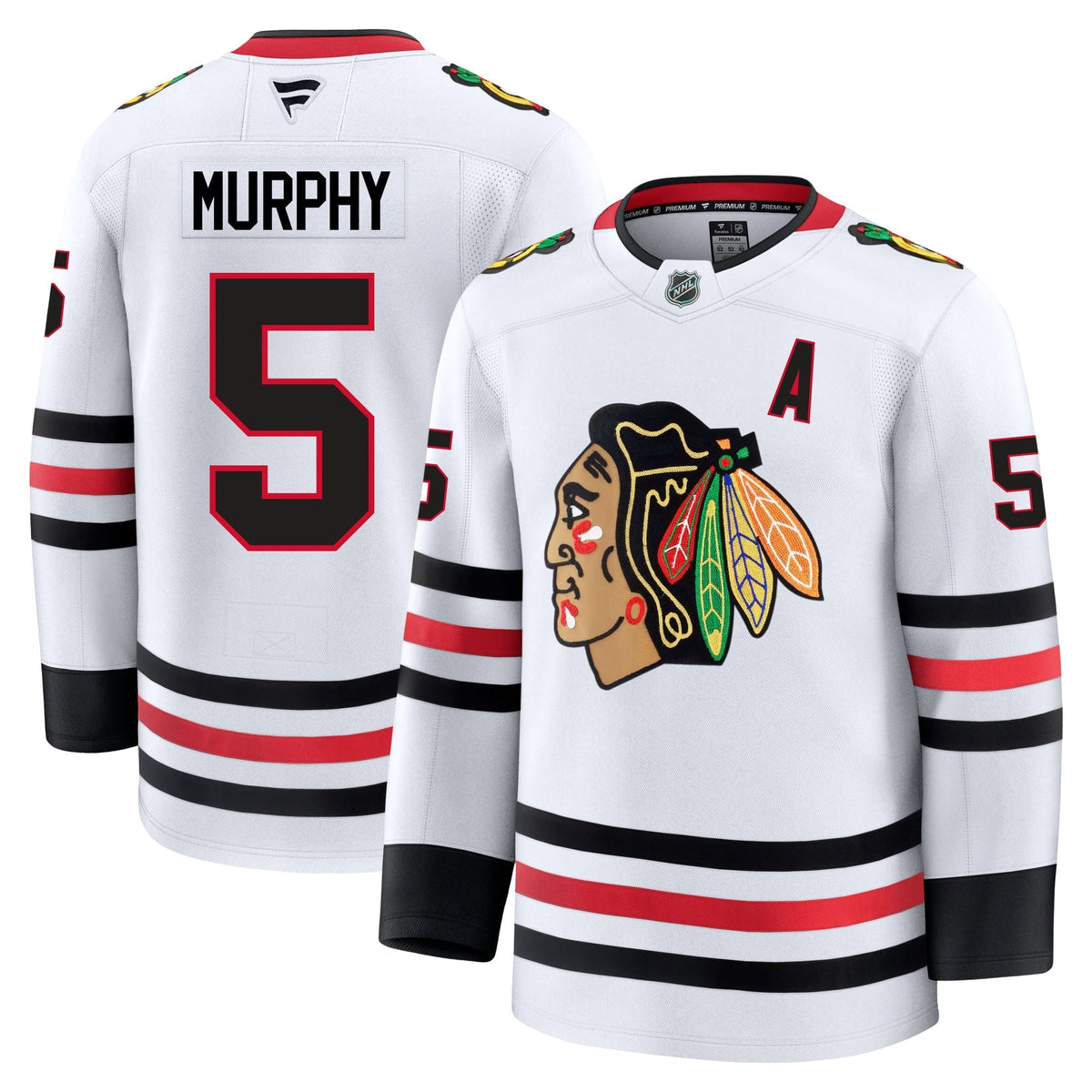 Connor Murphy Chicago Blackhawks Fanatics Premium Away Jersey Gorilla Fits