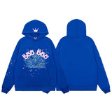 Sp5der 555 Web Hoodie Black/Blue Sp5der