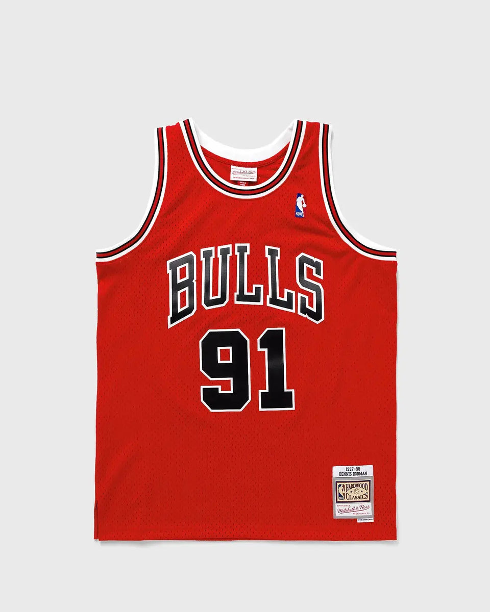 M&S NBA Swingman Jerseys for Men – Chicago Bulls 1997-98 Scottie Pippen #33 | 4 Color Options (Copy) Gorilla fits