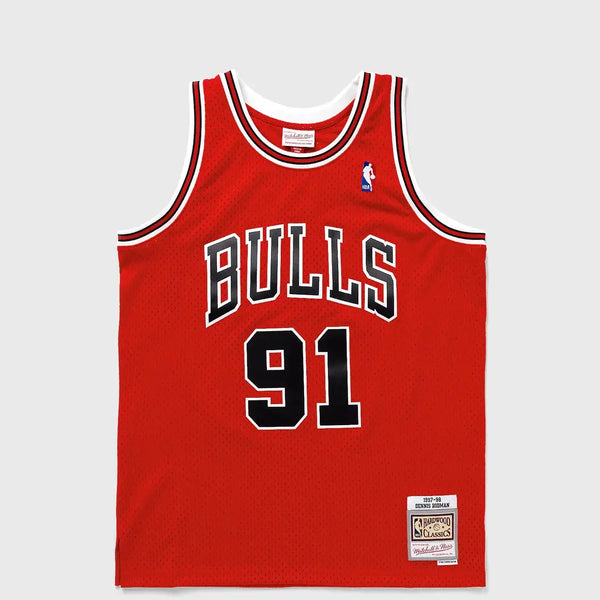 M&S NBA Swingman Jerseys for Men – Chicago Bulls 1997-98 Scottie Pippen #33 | 4 Color Options (Copy) Gorilla fits