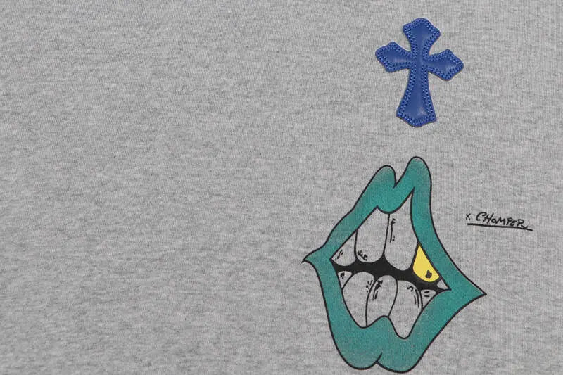 CHROME HEARTS  Cross Print Hoodie Gorilla Fits