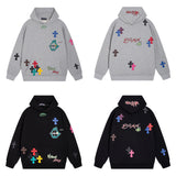 CHROME HEARTS  Cross Print Hoodie Gorilla Fits
