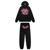 Sp5der 555 Web Hoodie Black/Blue Sp5der