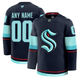 Customizable Seattle Kraken 2024 Fanatics Premium Official NHL HOME Jersey Gorilla Fits