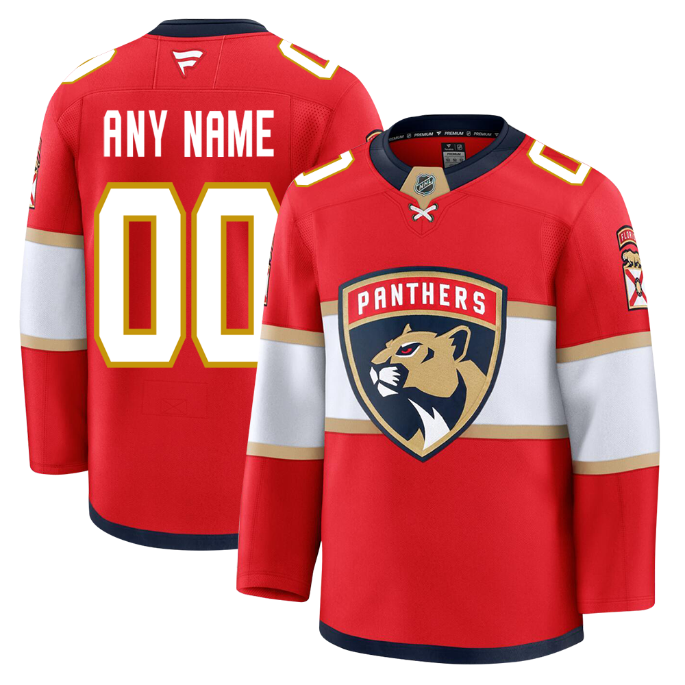 Customizable Florida Panthers 2024 Fanatics Premium Official NHL HOME Jersey Gorilla Fits