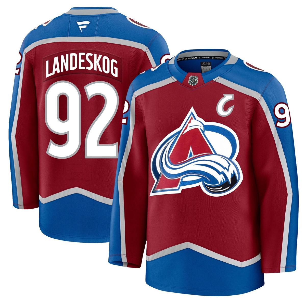 Gabriel Landeskog Colorado Avalanche Fanatics Premium Home Jersey Gorilla Fits