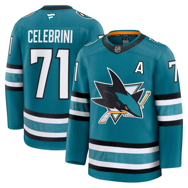 Macklin Celebrini San Jose Sharks Fanatics Premium Home Jersey Gorilla Fits