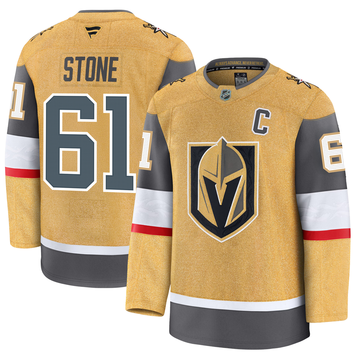 Mark Stone Vegas Golden Knights Fanatics Premium Home Jersey Gorilla Fits