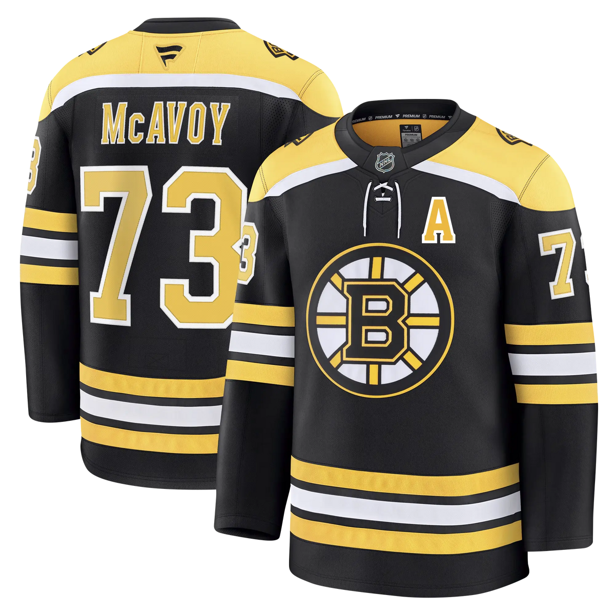 Charlie McAvoy Boston Bruins Fanatics Premium Home Jersey Gorilla Fits