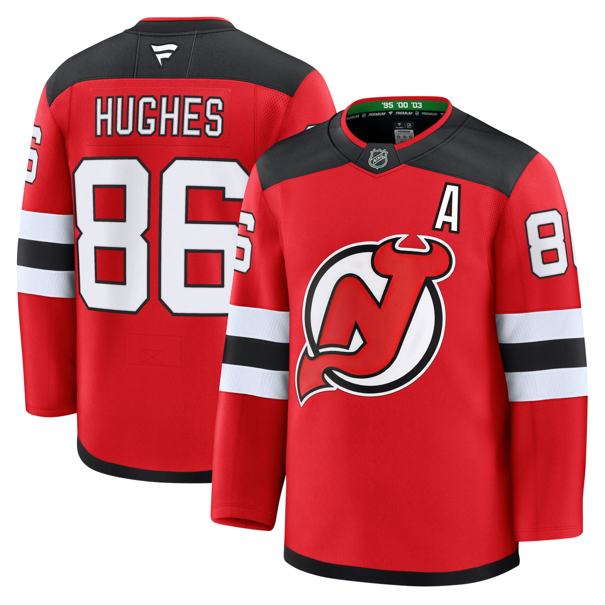 Jack Hughes New Jersey Devils Fanatics Premium Home Jersey Gorilla Fits