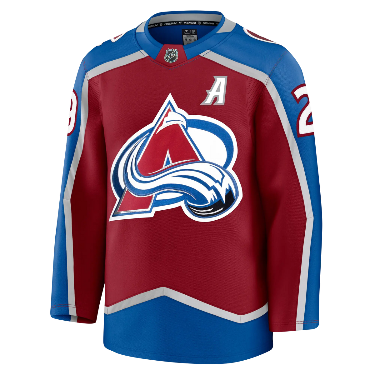 Nathan MacKinnon Colorado Avalanche Fanatics Premium Home Jersey Gorilla Fits