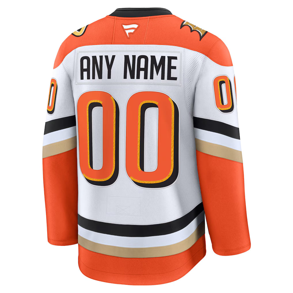 Anaheim Ducks Fanatics Premium Away White Jersey Gorilla Fits