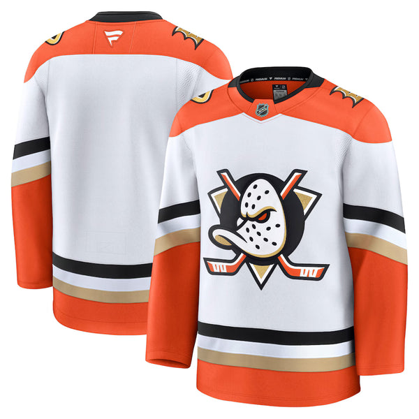 Anaheim Ducks Fanatics Premium Away White Jersey Gorilla Fits