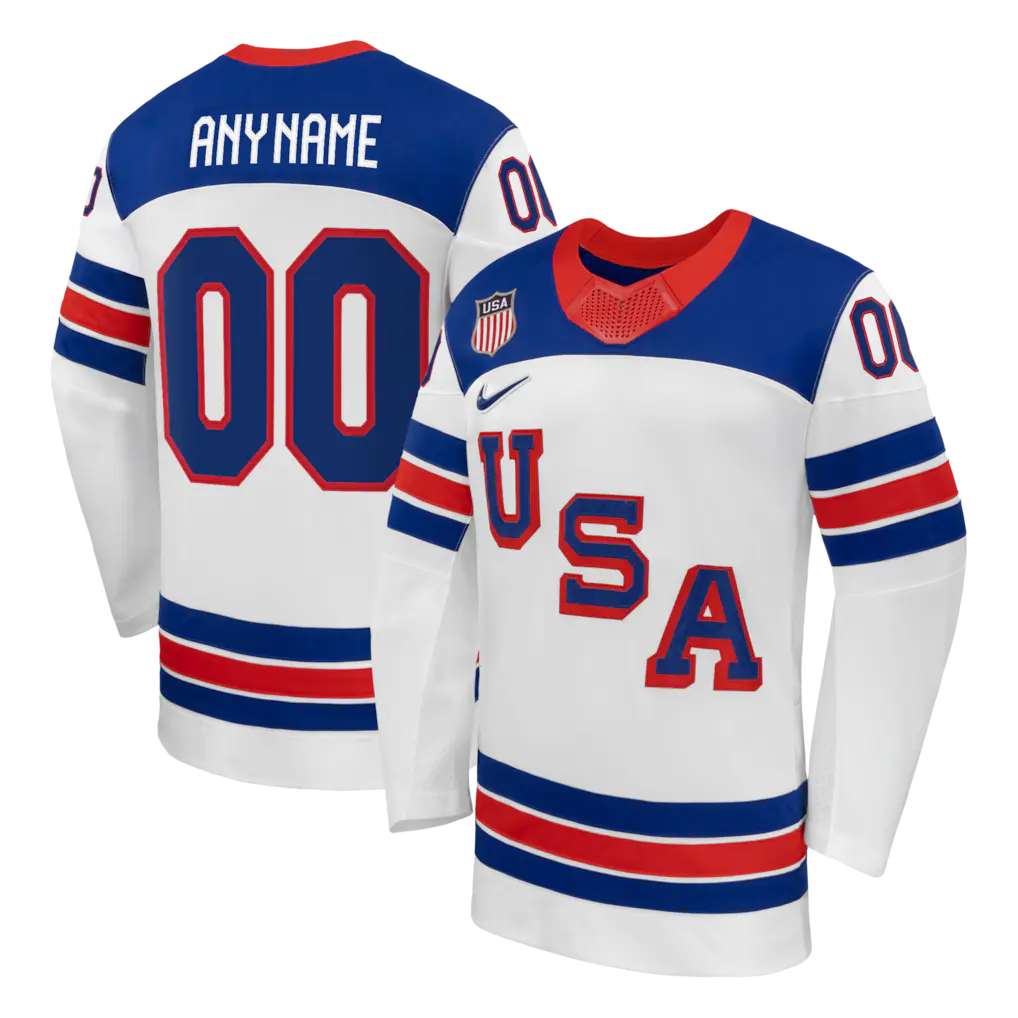 Hockey USA X Nike 2026 Olympics White/Blue Jersey