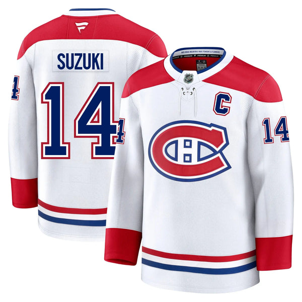 Nick Suzuki & Custom Montreal Canadiens Fanatics Premium Away Jersey Gorilla Fits