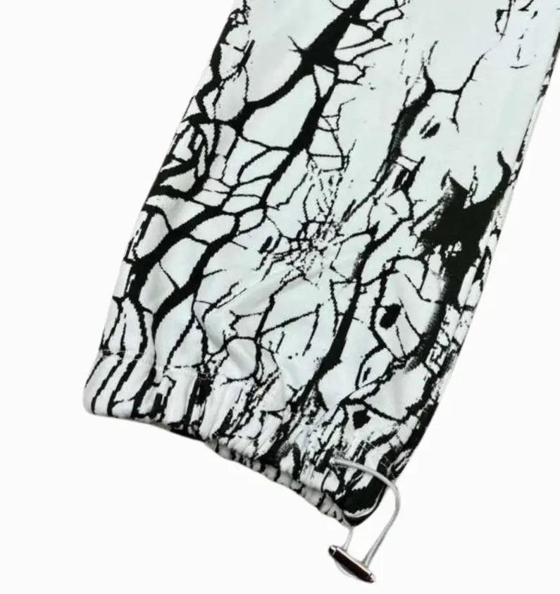 Amiri Cracked Sweatpants in White and Black Options Gorilla fits