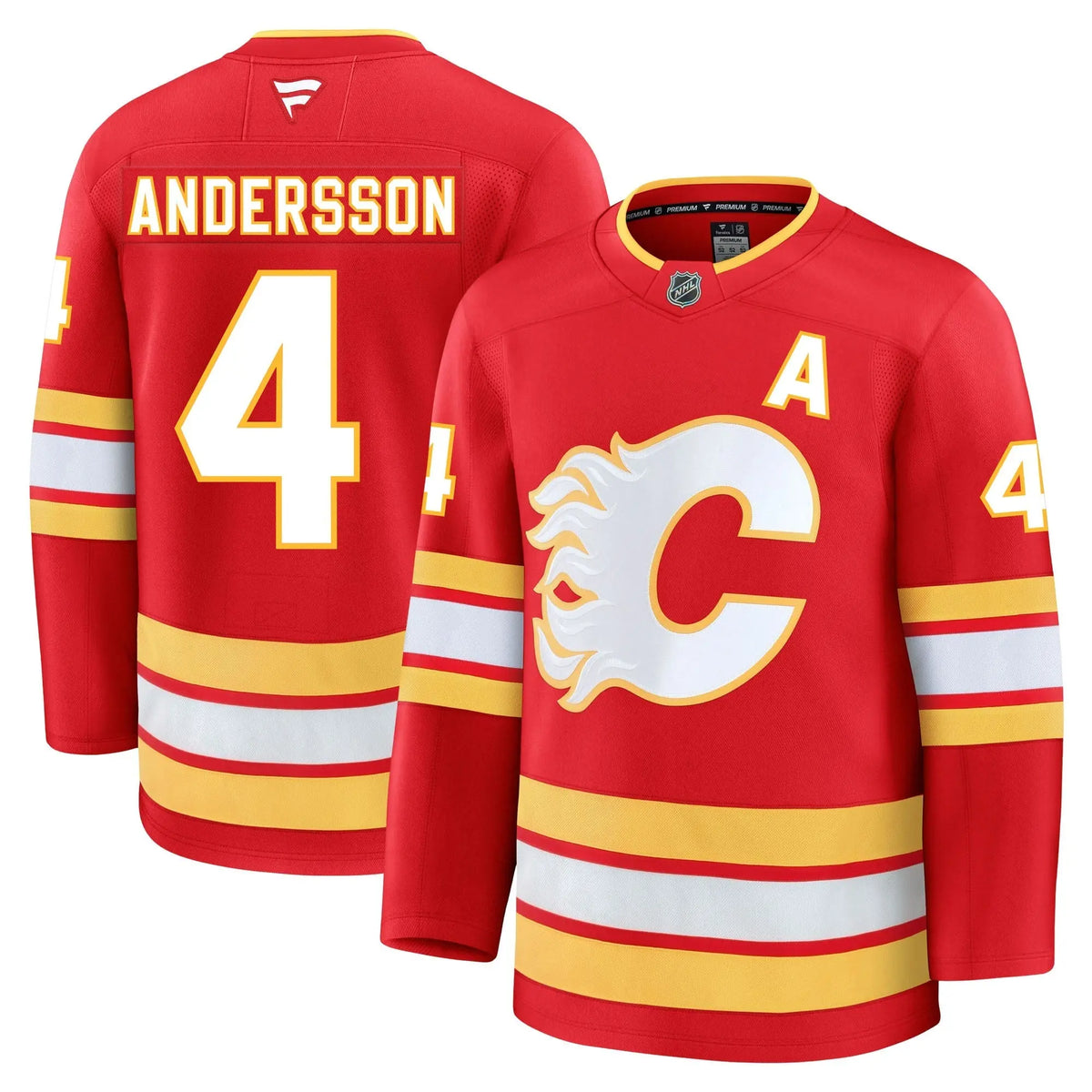 Rasmus Andersson Calgary Flames Fanatics Premium Home Jersey Fanatics