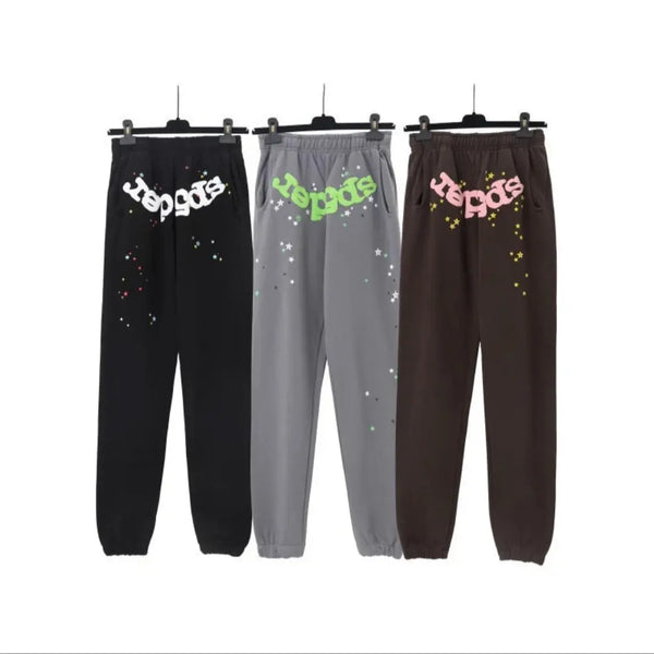 Spyder Classic Flame Logo Graffiti sweatpants 3 colors Gorilla fits