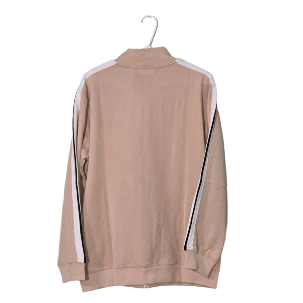 Palm Angles Classic Track stripe Jacket Black/tan logo print Gorilla fits