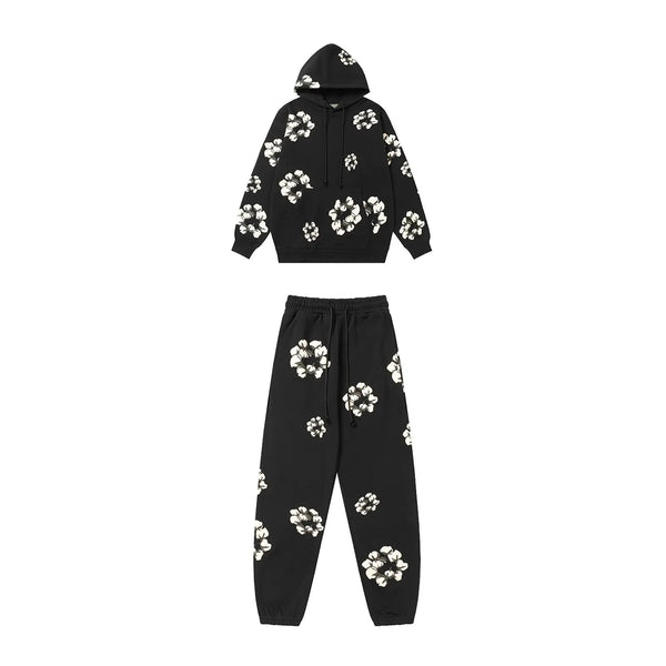 Denim Tears-Wreath Graphic Hoodie Tracksuit & Sweatpants Gorilla fits