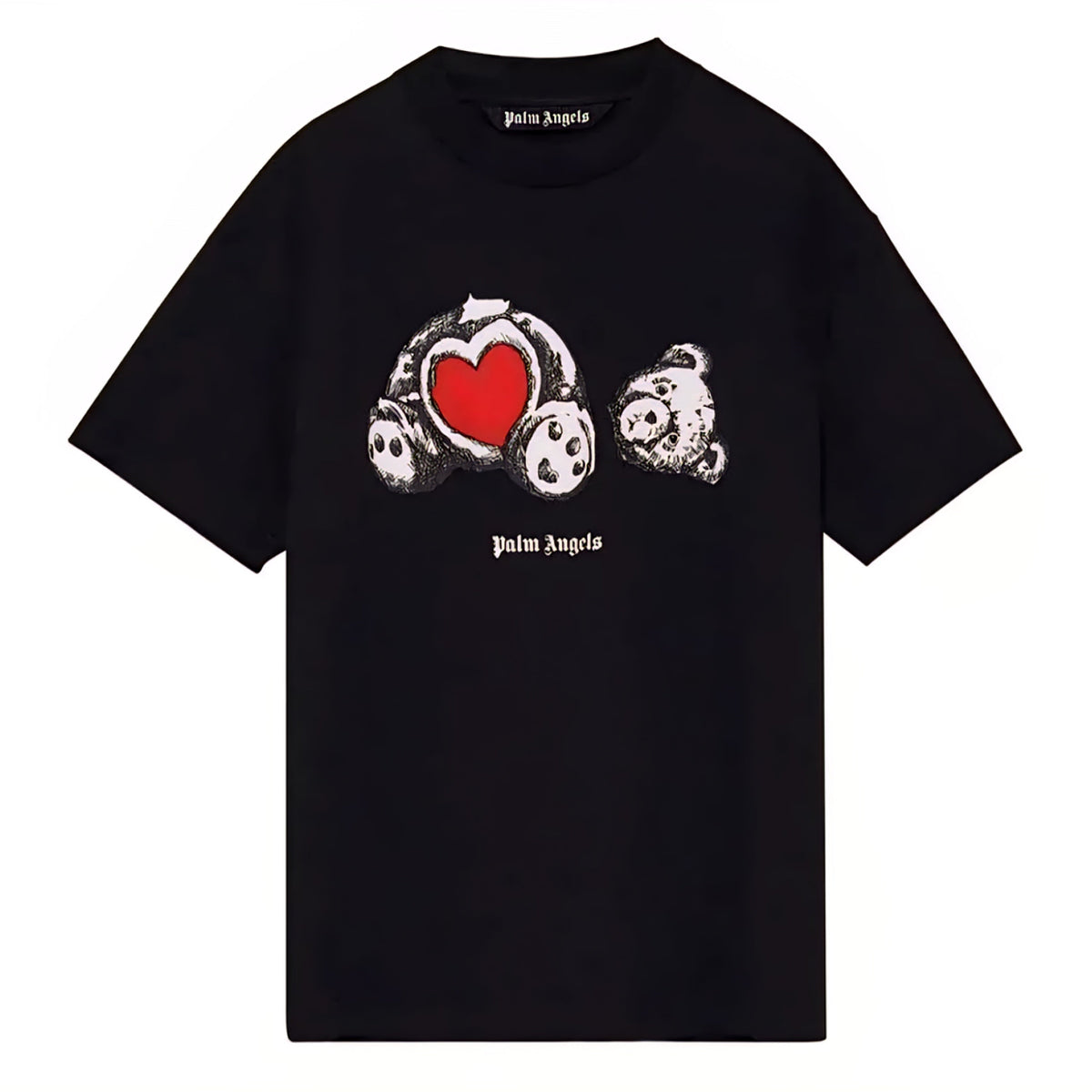 PalmAngels Red Heart Bear Black Baggy tee. Buy 3 get 1 FREE Gorilla fits