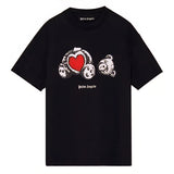PalmAngels Red Heart Bear Black Baggy tee. Buy 3 get 1 FREE Gorilla fits