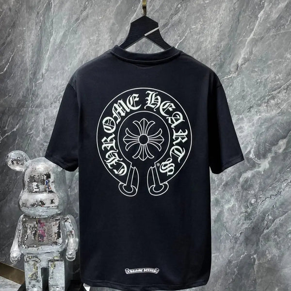 Black/White Horseshoe Chrome Hearts T-shirts . Buy 3 get 1 FREE Gorilla fits