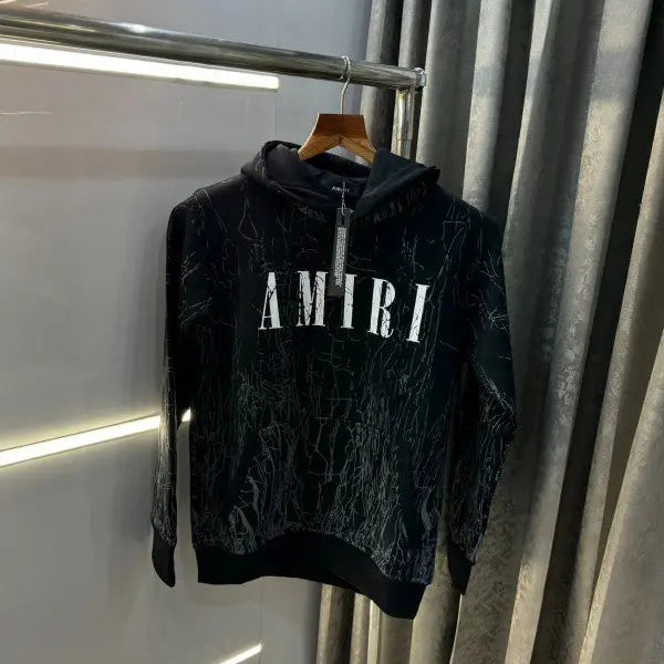 Amiri Cracked Sweatshirts in White and Black Options hoodie/ pullover Gorilla fits