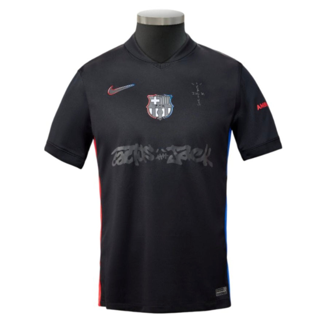 Limited Edition Travis Scott X Barcelona 24/25 Adult Football/Soccer Jersey Gorilla fits
