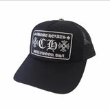 Chrome Hearts Trucker Hat Black/White Gorilla fits