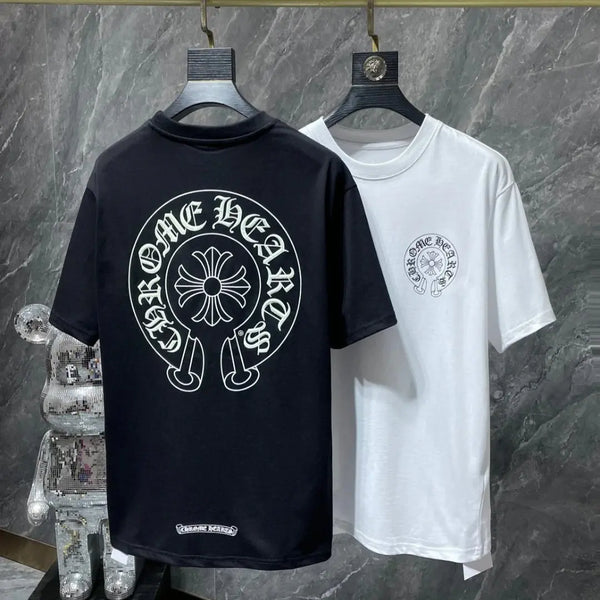 Black/White Horseshoe Chrome Hearts T-shirts . Buy 3 get 1 FREE Gorilla fits