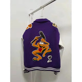 Embroidered LV LETTERMAN Varsity Jacket Gorilla fits